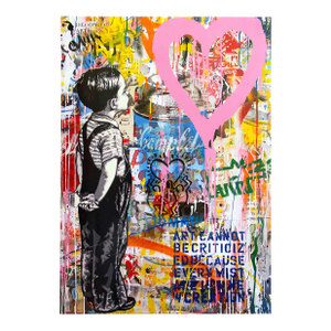 Mr. Brainwash " All My Love " Rare Lithograph Print Pop Art Poster