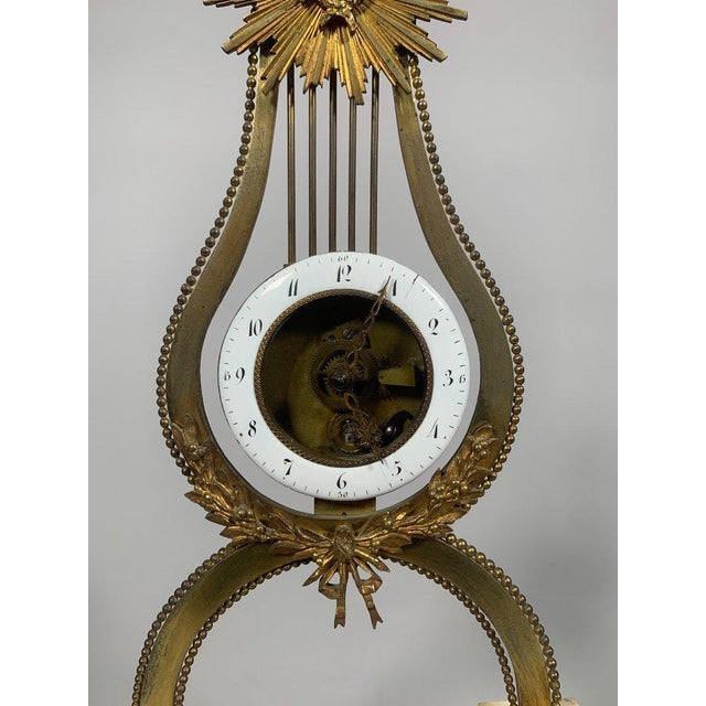 French Louis XVI period skeleton clock For Sale - Image 3 of 11