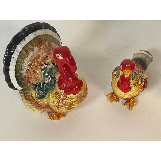Italian 1950s Thanksgiving Turkey 3 PCS Italian Ceramic Set For Sale - Image 3 of 8