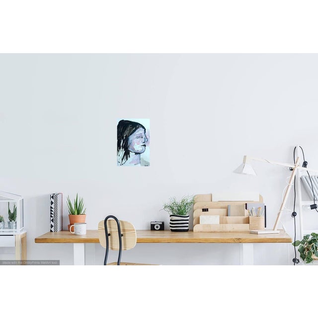 2020s Camille "Portrait" Ink and Gouache on Paper For Sale - Image 5 of 5