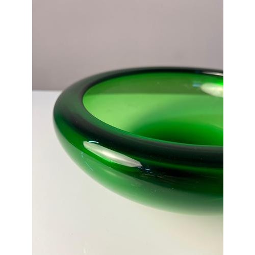 Holmegaard 17792 Bowl in Green Glass by Per Lütken for Holmegaard For Sale - Image 4 of 11