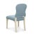 Transitional Bunny Williams Home Sienna Dining Chair Alpine White with Aegean Upholstery For Sale - Image 3 of 7