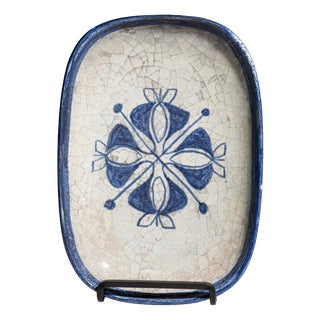 Mid-Century Danish Ceramic Plate by Michael Andersen and Marianne Starck, Bornholm, 1960s For Sale
