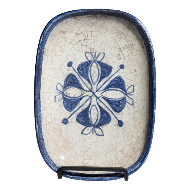 Mid-Century Danish Ceramic Plate by Michael Andersen and Marianne Starck, Bornholm, 1960s For Sale