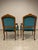 Louis XV Style Carved Walnut Armchairs in Emerald Velvet, a Pair For Sale In Naples, FL - Image 6 of 12