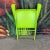 Bright Green Mid 20th Century Russel Wright Folding Outdoor Chairs, Attributed - Set of 2 For Sale - Image 8 of 11