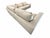 2020s Rh Lugano Modular 5-Piece Sectional | Italy | Down-Feather | Performance Linen Weave – Sand | Customizable For Sale - Image 5 of 18