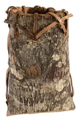 Native American Style Handmade Bark Basket or Berry Basket