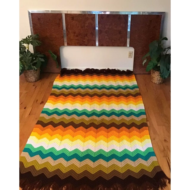 Vintage Milo Baughman Style Mid Century Modern King Headboard For Sale - Image 11 of 12