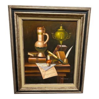 Original Ann Warner Still Life on Canvas Framed For Sale