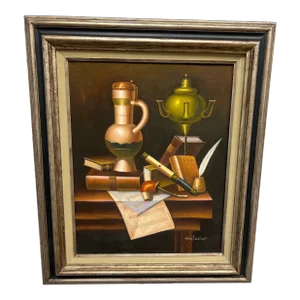 Original Ann Warner Still Life on Canvas Framed