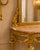 1950s 1950 French Louis XVI Gold Console Mirror Set - 2 Pc For Sale - Image 5 of 11
