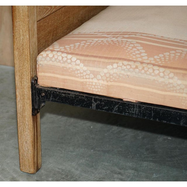 Arts & Crafts Limed Oak Cotswold Single Bed from Tudor Furniture, 1930s For Sale - Image 12 of 18
