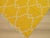 Indian 8x10 Xena Timeless Yellow Geometric Trellis Modern Hand Knotted Wool Carpet Rug For Sale - Image 3 of 7