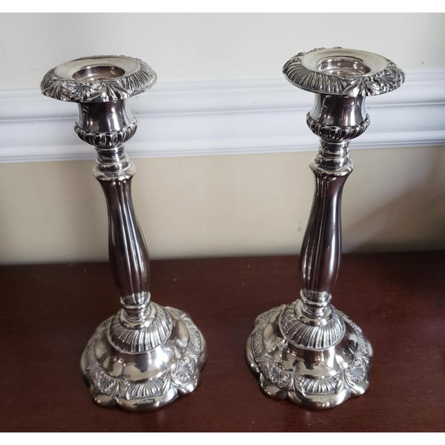1960s Vintage Neiman Marcus Italian Sterling Silver Candle Holders a