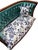Late 19th Century Antique Teal Settee For Sale - Image 5 of 5