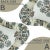 Not Yet Made - Made To Order Fabdivine Artistic Block Print Fril Pillow Cover Gray 22x22 Inch Off-White Linen- Morpankh For Sale - Image 5 of 5