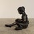 Brown Seated Bronze Girl Reading Sculpture – 21" H, Child With Book For Sale - Image 8 of 12