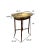 A Maitland-Smith side table in the coveted bamboo design, topped with a brass tray — designer pedigree with timeless...