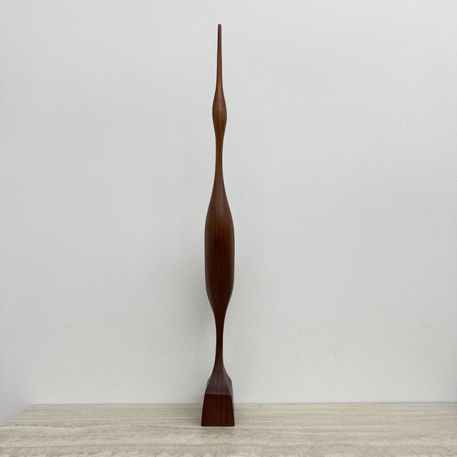 Mid-Century Teak Crane Figurine, 1960s For Sale - Image 11 of 18