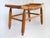 Wood Vintage Curved Low Stool or Footstool With Rush Seat For Sale - Image 7 of 15