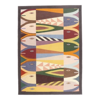 Contemporary Indian Kilim Rug, 10'02 X 14'02 For Sale