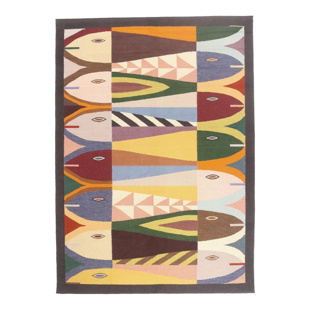 Contemporary Indian Kilim Rug, 10'02 X 14'02 For Sale