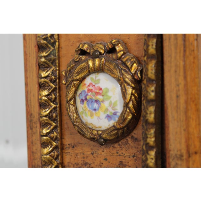 French Louis XVI Style Console & Mirror W. Sevres Plaques For Sale - Image 14 of 18
