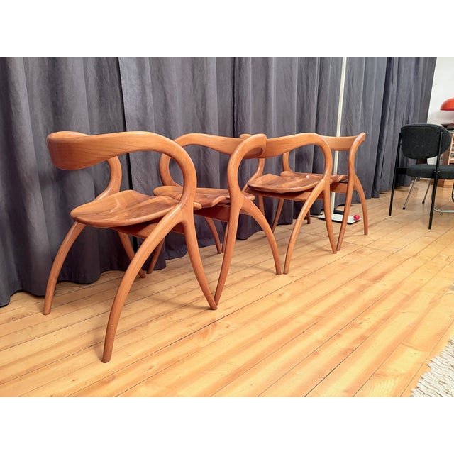 Chairs from A. Sibau, Italy, 1980s, Set of 4 For Sale - Image 15 of 18