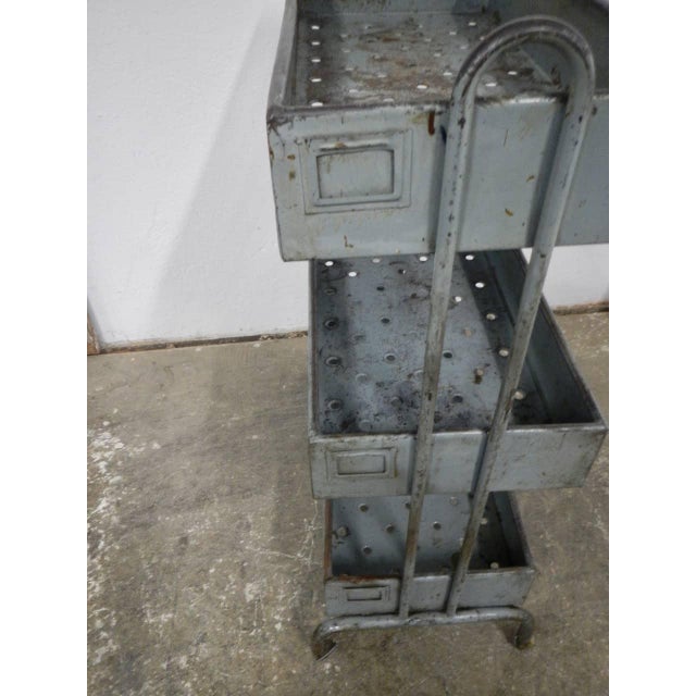 Gray Iron Serving Trolley, 1950 For Sale - Image 8 of 11