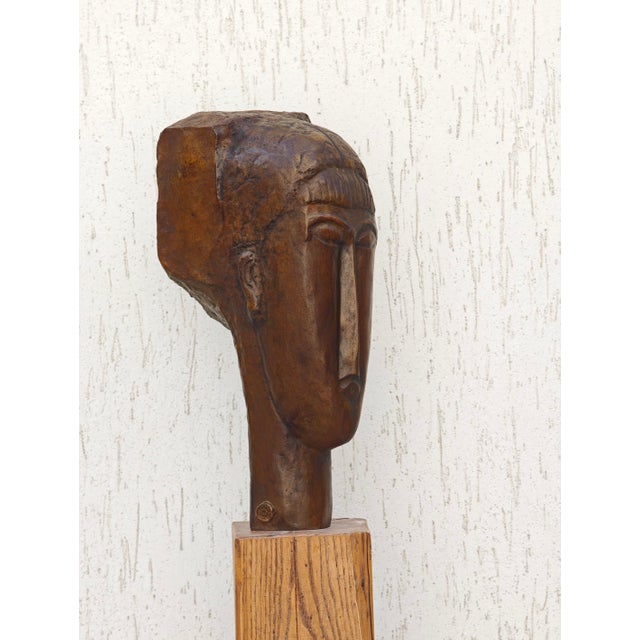 Artist: amedeo modigliani (after) artwork: tête de jeune fille à la frange (head of a girl with bangs) year of ideation:...