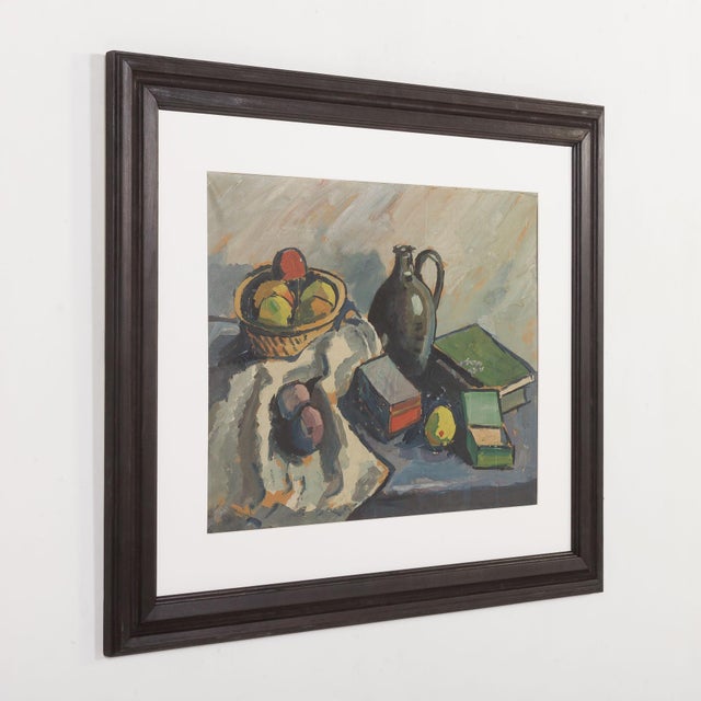 Unknown, Still Life Painting, 1980s, Oil on Canvas For Sale - Image 3 of 6