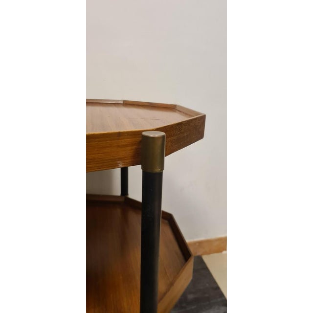 Teak and Brass Divisible Food Trolley, 1950s For Sale - Image 18 of 18