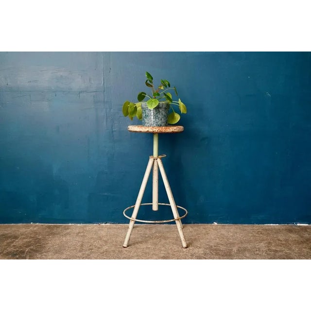Bauhaus Industrial Style Workshop Stool For Sale - Image 3 of 9