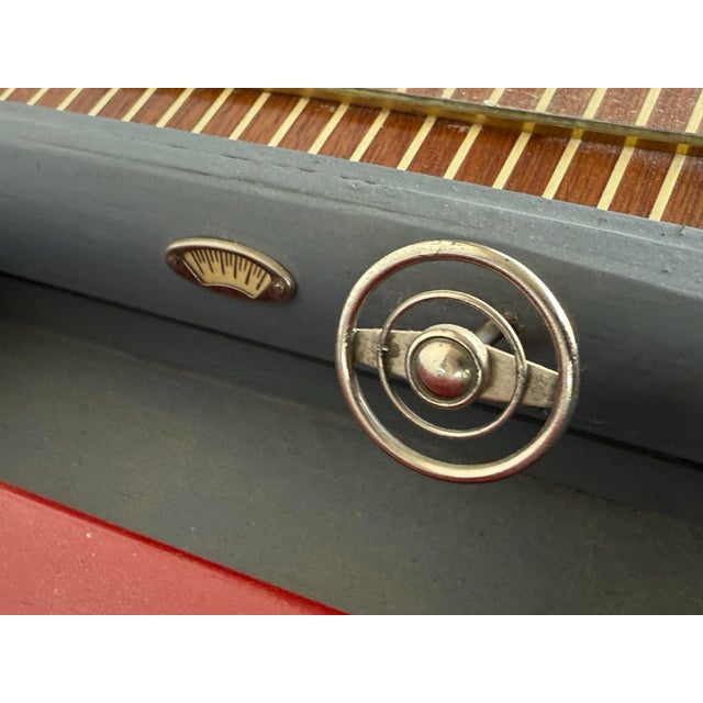 Wood 1970's Handcrafted Oversized Model Wood Boat For Sale - Image 7 of 10