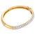 Contemporary David Webb 2.50 Carat Diamond Platinum and 18k Yellow Gold Bracelet For Sale - Image 3 of 5