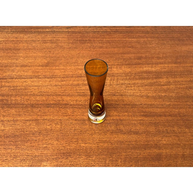 Mid-Century Modern Diabolo Glass Vase from Riihimäki Lasi, 1960s For Sale - Image 4 of 15