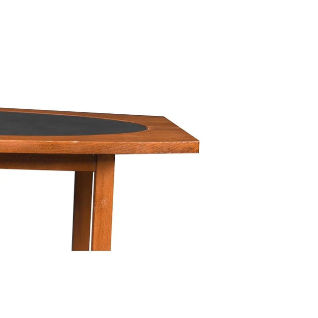 1960s Paul McCobb Perimeter Group Walnut Leather Side Table For Sale - Image 11 of 12