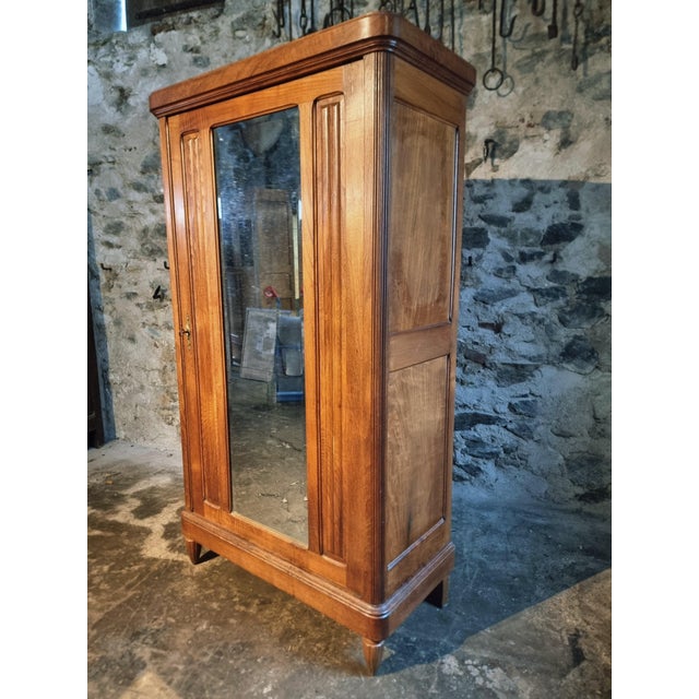 Antique French Oak Wardrobe, 1930s For Sale - Image 4 of 15