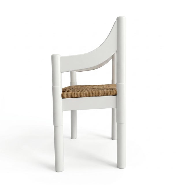 1960s Vintage Carimate Armchairs by Vico Magistretti for Cassina, 1960s, Set of 4 For Sale - Image 5 of 12