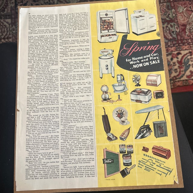 1940s Original 1948 Movie Ad for “State of the Union” Tracy & Hepburn For Sale - Image 5 of 5