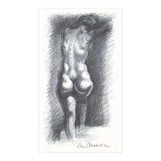 1930s Ben Messick Female Nude Lithograph For Sale