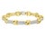 Two-Tone 5 Carat Diamond Bracelet in 14 Karat Yellow Gold, Estate For Sale - Image 4 of 18