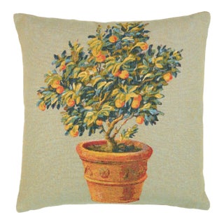 Tuscan Pot I Tapestry Cushion With Feather Filler - 46x46cm (18"x18") For Sale
