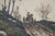 Antique George William Bohde on the Bluff Colored Landscape Etching 28" For Sale - Image 10 of 10
