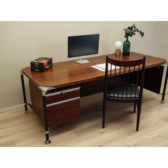 Italian Rosewood Desk by Ico & Luisa Parisi for Mim Roma, 1970s For Sale - Image 4 of 18