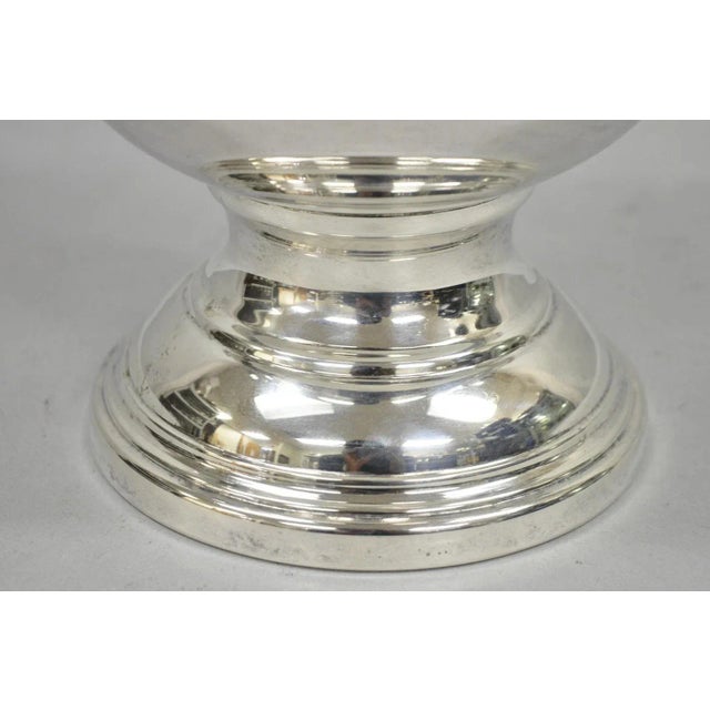 Metal Vintage Silver Plated Trophy Cup Urn Champagne Chiller Ice Bucket by Eales For Sale - Image 7 of 12