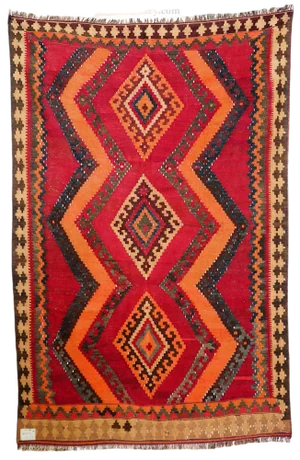 Afghan Nomadic Kilim Rug, 1930s