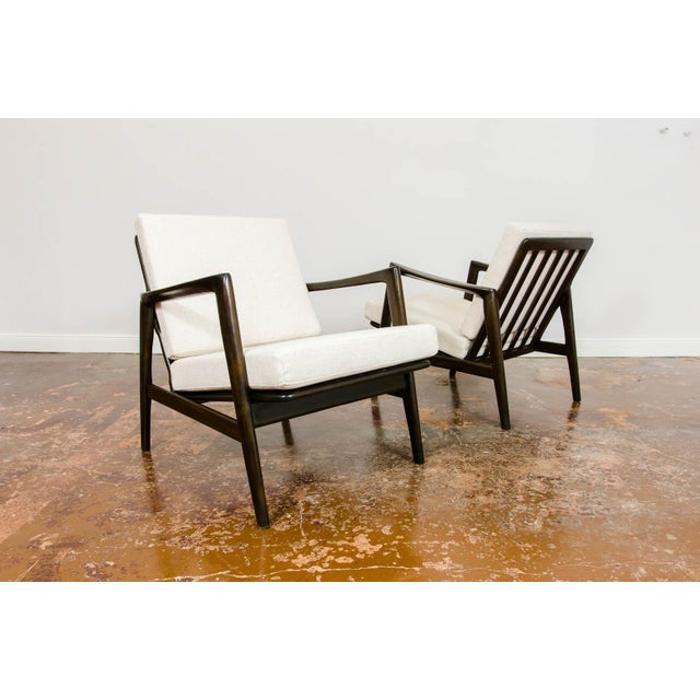 Mid-Century Modern Vintage Lounge Chairs from Swarzędzkie Fabryki Mebli, 1960s, Set of 2 For Sale - Image 3 of 17