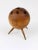 Brown Walnut Ball Tripod Candleholder, Austria, 1950s For Sale - Image 8 of 10